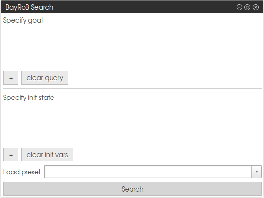 Web interface: Search